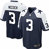 Nike Men & Women & Youth Cowboys #3 Brandon Weeden Thanksgiving Navy Blue Team Color Game Jersey,baseball caps,new era cap wholesale,wholesale hats